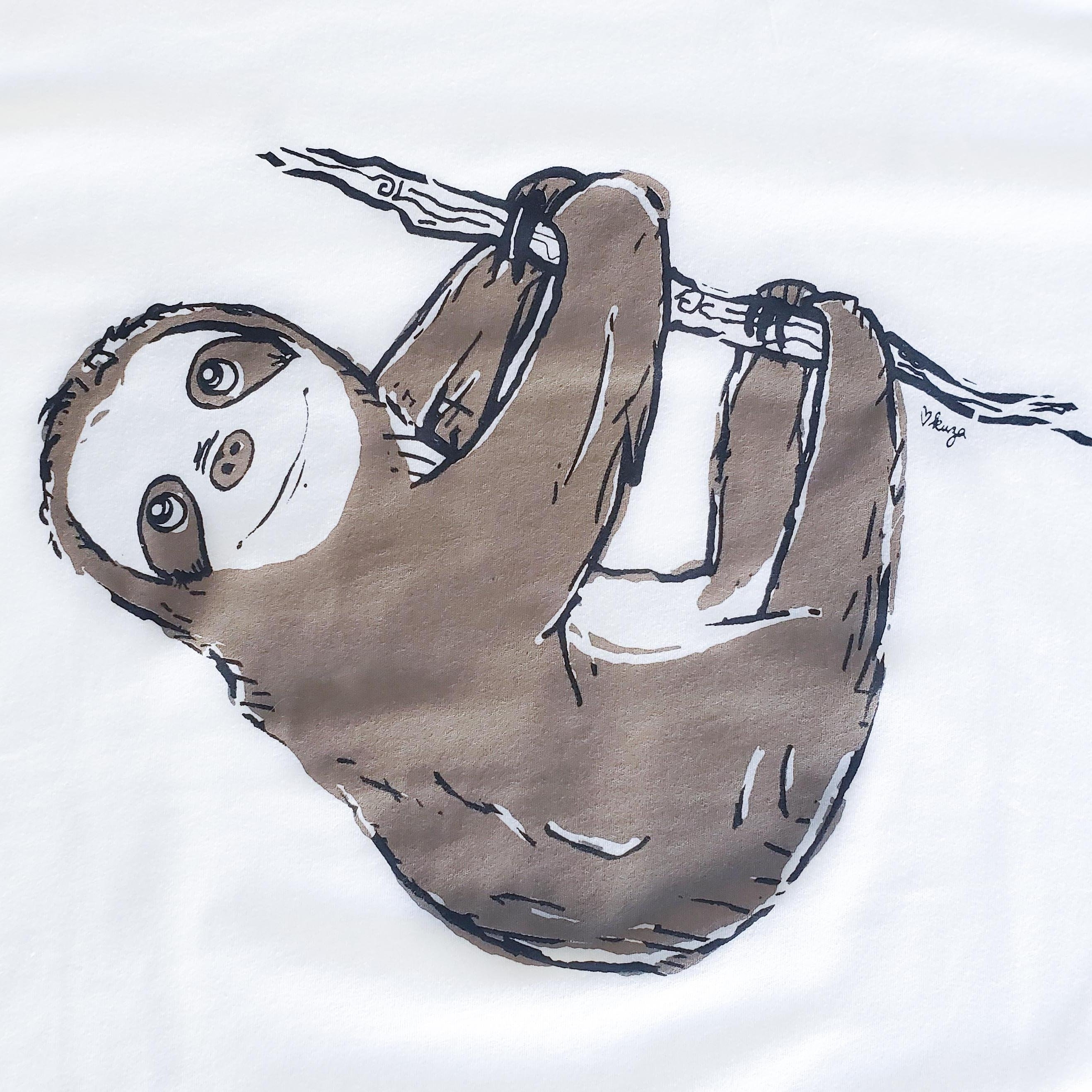 Zoology Fam Tee - Sloth, Small (2-8)