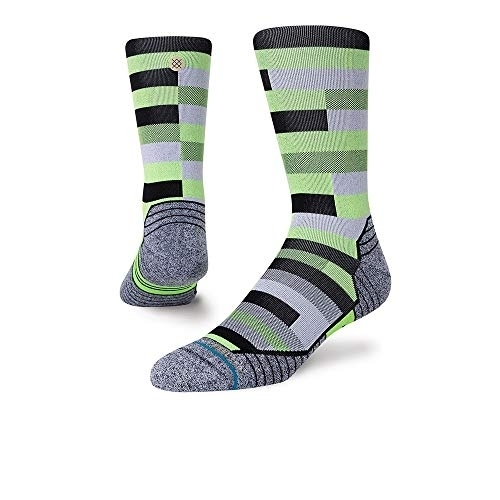 Stance Unisex Slats Crew Socks Neon Green - A448A21SLA-NEG NEONGREEN - NEONGREEN, MD (Men's Shoe 6-8.5, Women's Shoe 8-10.5)