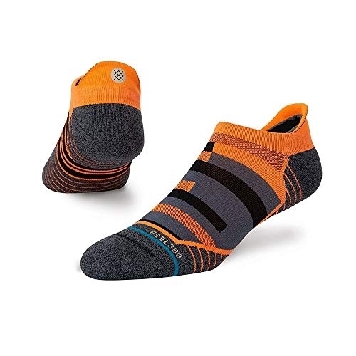 Stance Unisex Slats Running Ankle Sock Neon Orange - A248A21SLA-NOO - NEONORANGE, MD (Men's Shoe 6-8.5, Women's Shoe 8-10.5)