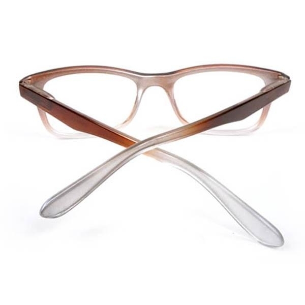 Classic Medium Frame Geek Retro Style Reading Glasses - Brown, +1.25