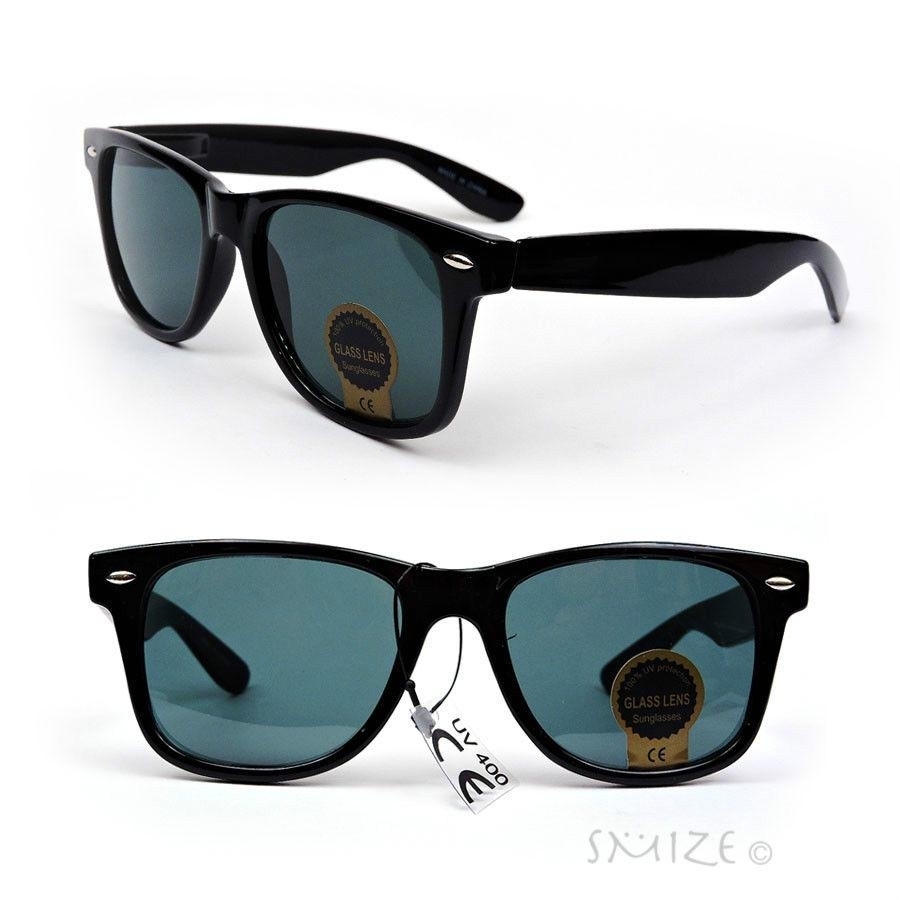 Retro Style Sunglasses Shades Fashion Vintage Style - Black