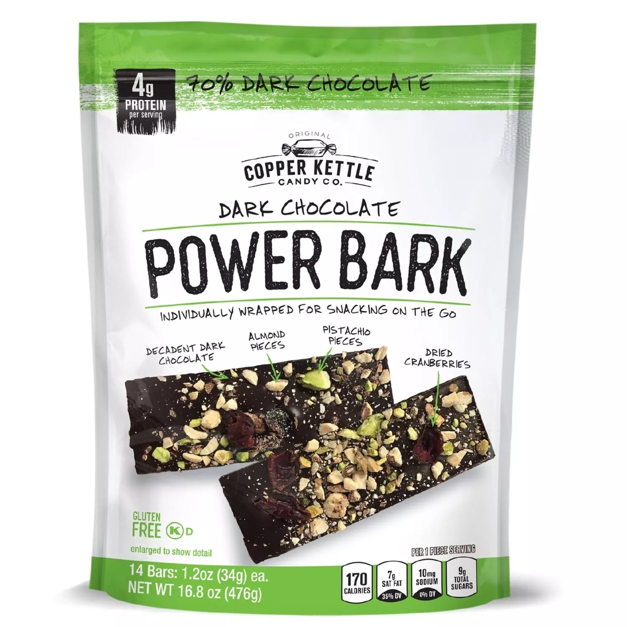 Copper Kettle Candy Power Bark, 1.2 Ounce (14 Count)