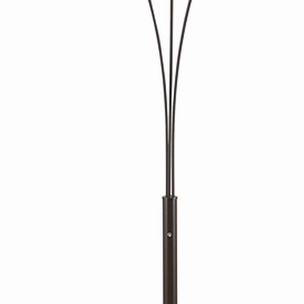 Floor Lamp With 3 Arched Arms And Fabric Shades, Bronze- Saltoro Sherpi