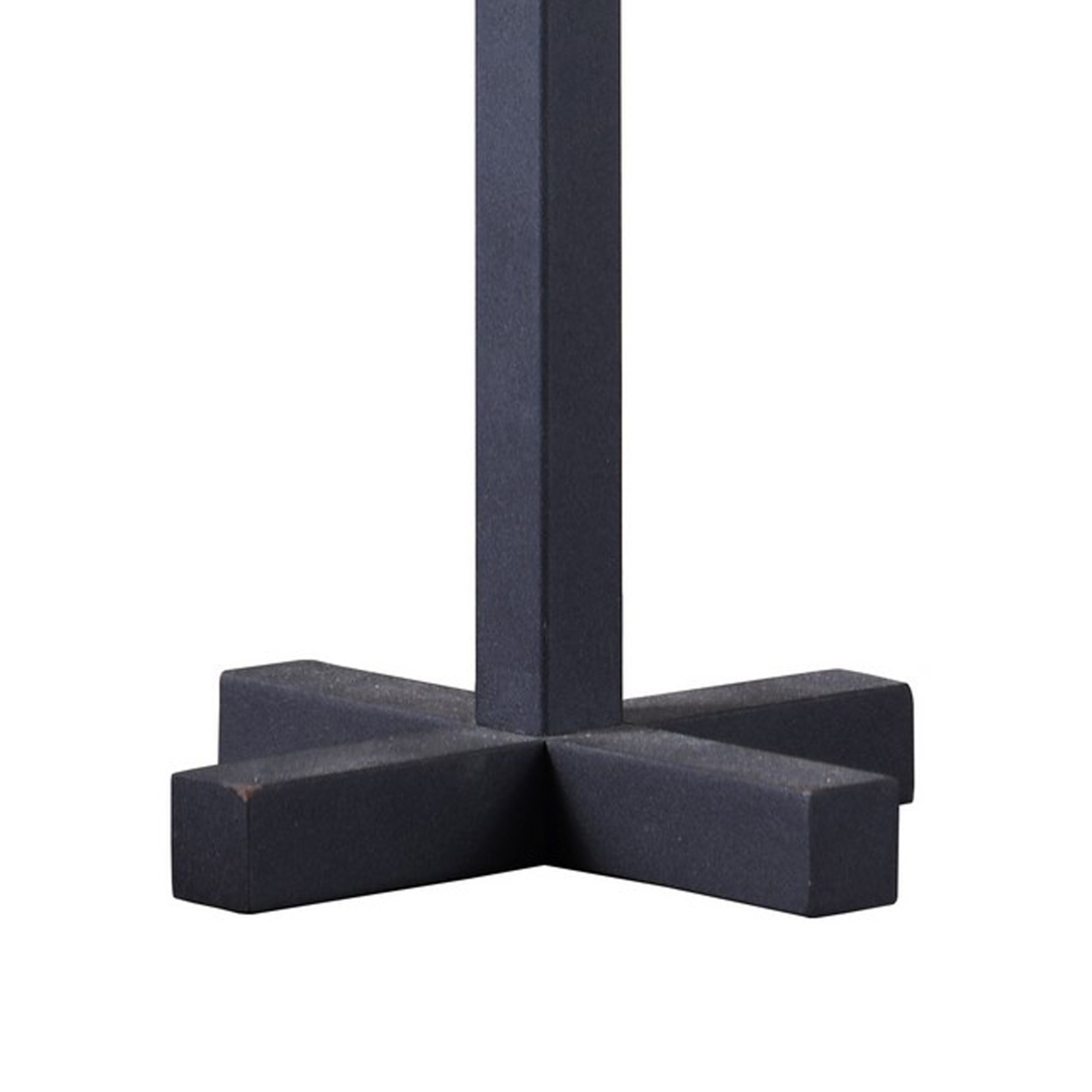 Table Lamp With Metal Cross Legged Base, Black- Saltoro Sherpi
