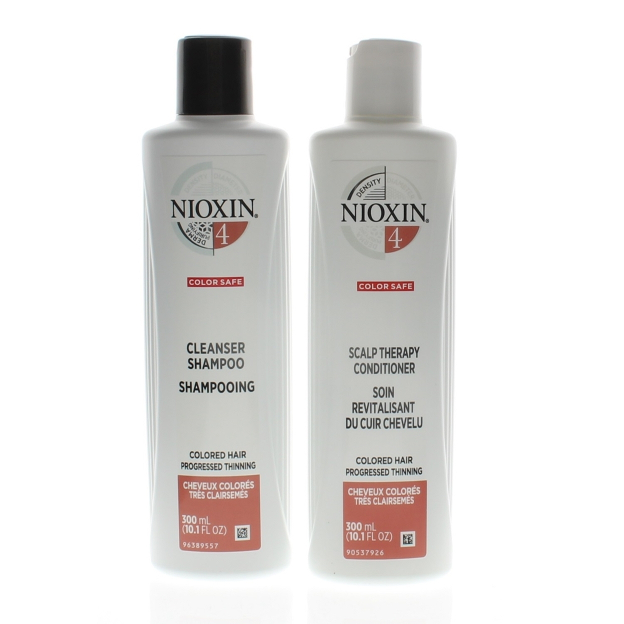 Nioxin System 4 Cleanser Shampoo + Scalp Therapy Conditioner 2 X 10.1oz Combo