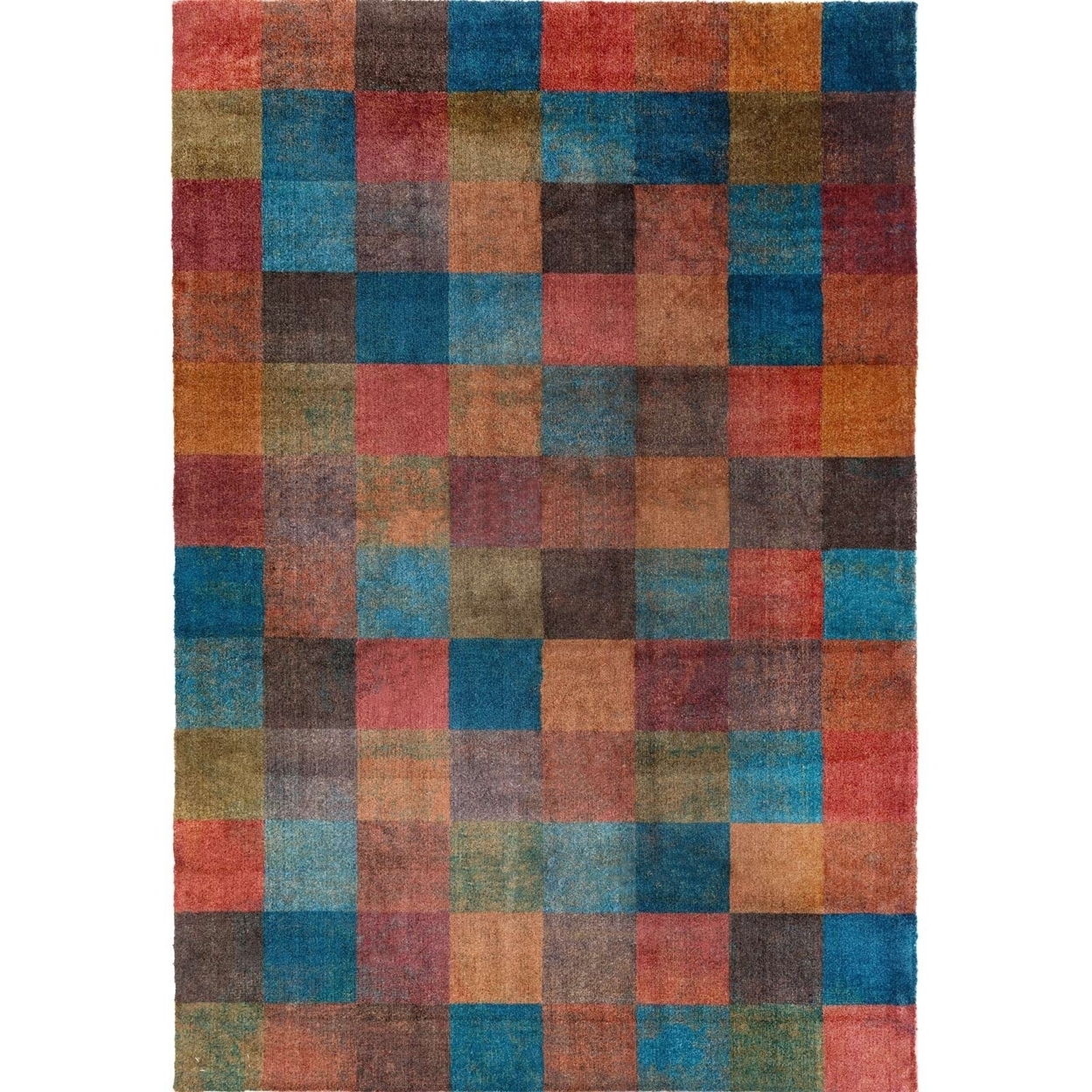 Chrys Modern Contemporary Mosaic Geometric Striped Abstract Accent Rug for Living Room Bedroom, 5"x7"