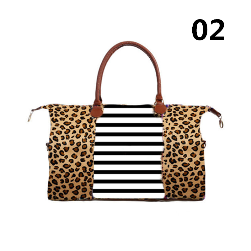 Storage Bag Large Capacity Excursion Bag Leopard Stripe - 2