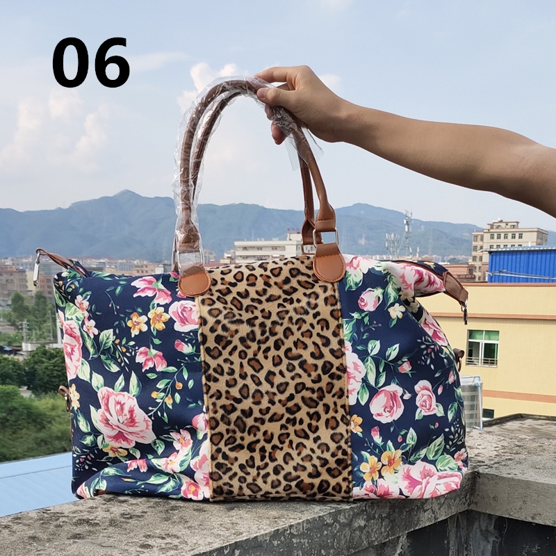 Travel Bag Leopard Striped Camouflage Dudan Flower Big Bag - 6