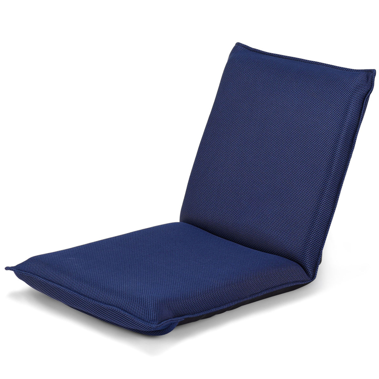 Adjustable 6-Position Floor Chair Folding Lazy Man Sofa Chair Multiangle Navy