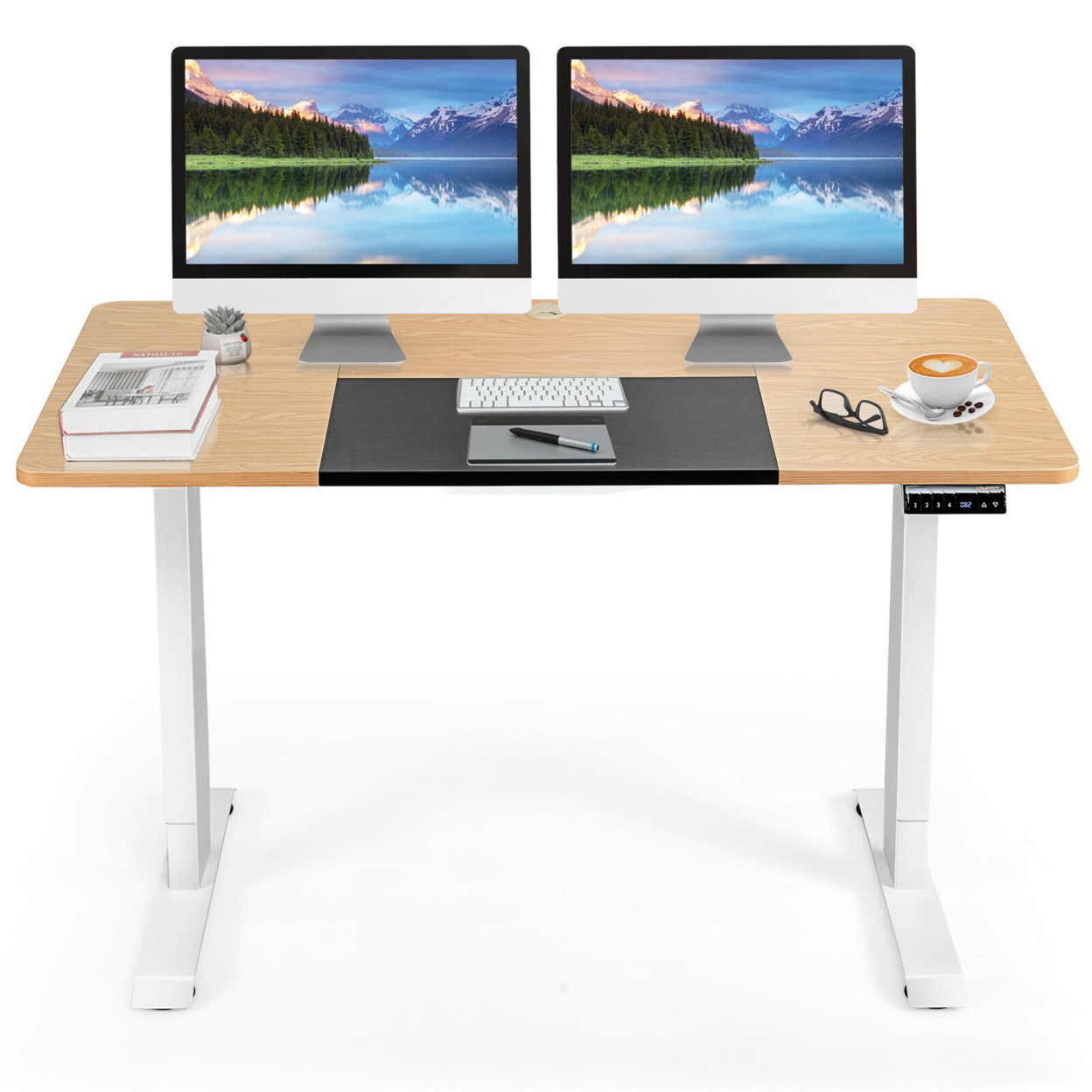 Electric 55''x28'' Standing Desk Sit Stand Height Adjustable Splice Board