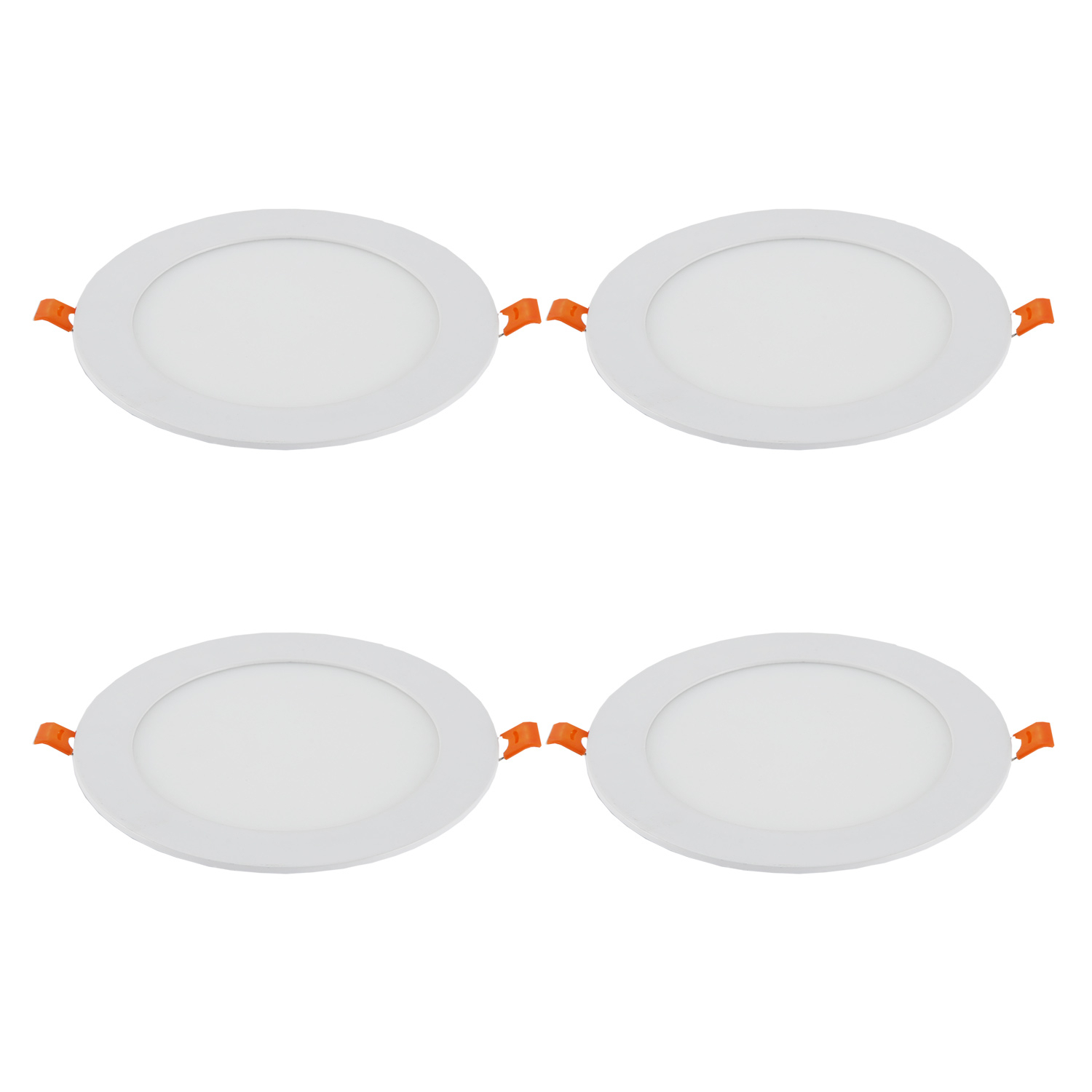 6-in White Integrated LED Recessed Downlight 4pack