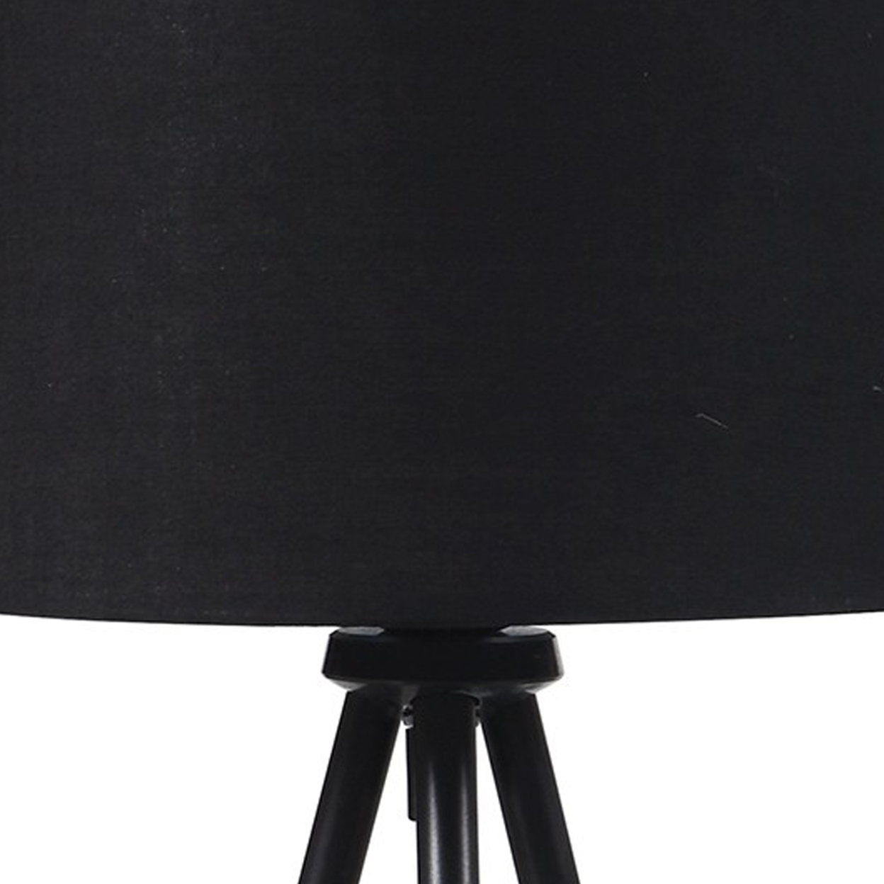 Table Lamp With Tripod Metal Base, Black And Gold- Saltoro Sherpi