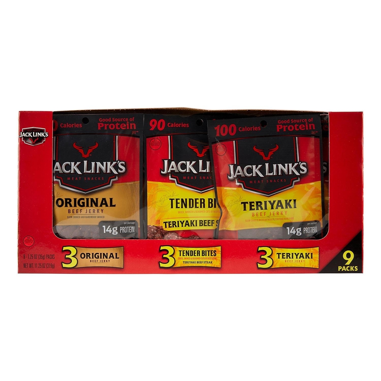 Jack Link's Variety Pack, 1.25 Ounce (9 Count)