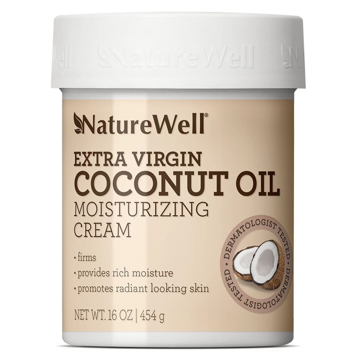 NatureWell Coconut + MCT Moisturizing Cream (16 Ounce)