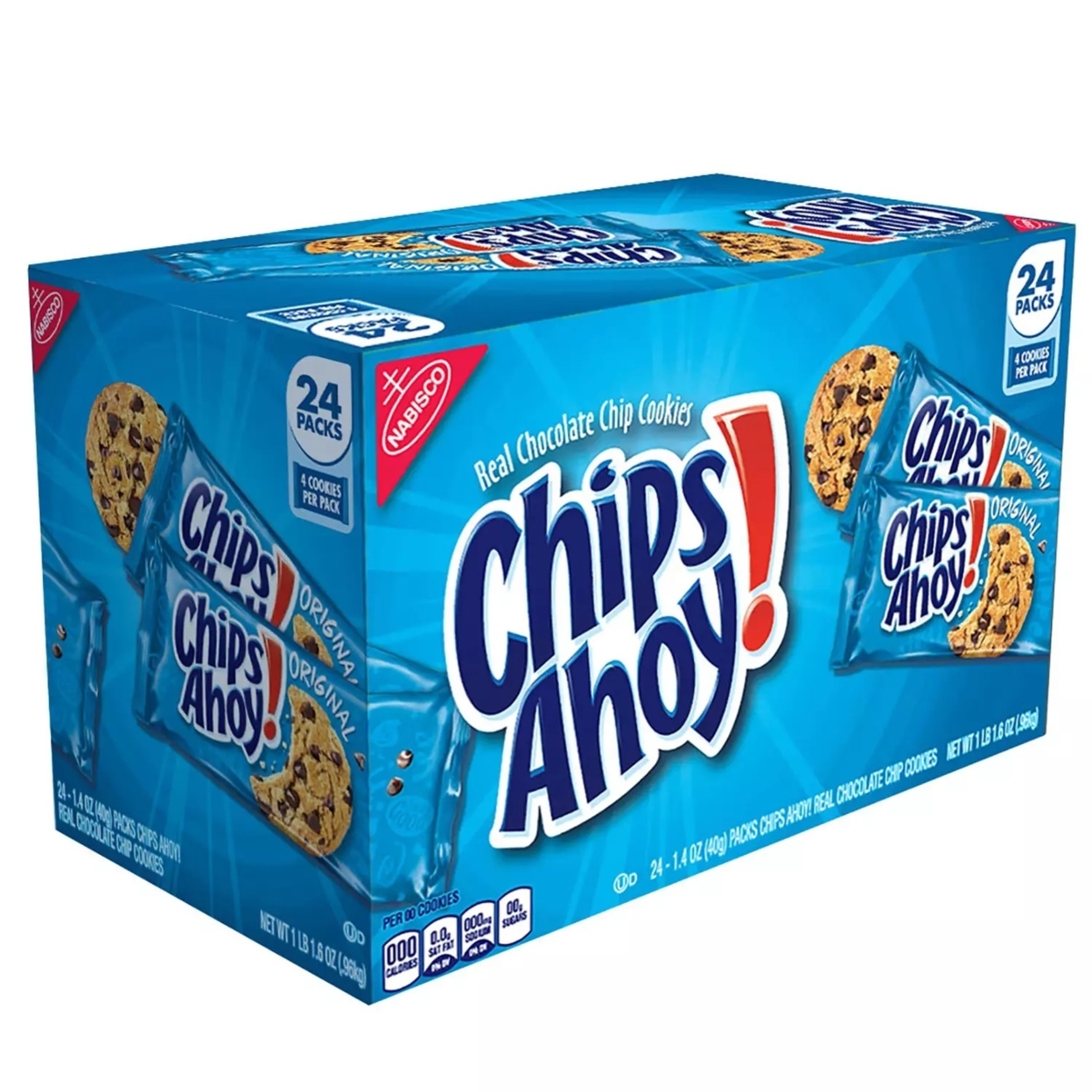 Chips Ahoy! Chocolate Chip Cookies (24 Snack Packs)