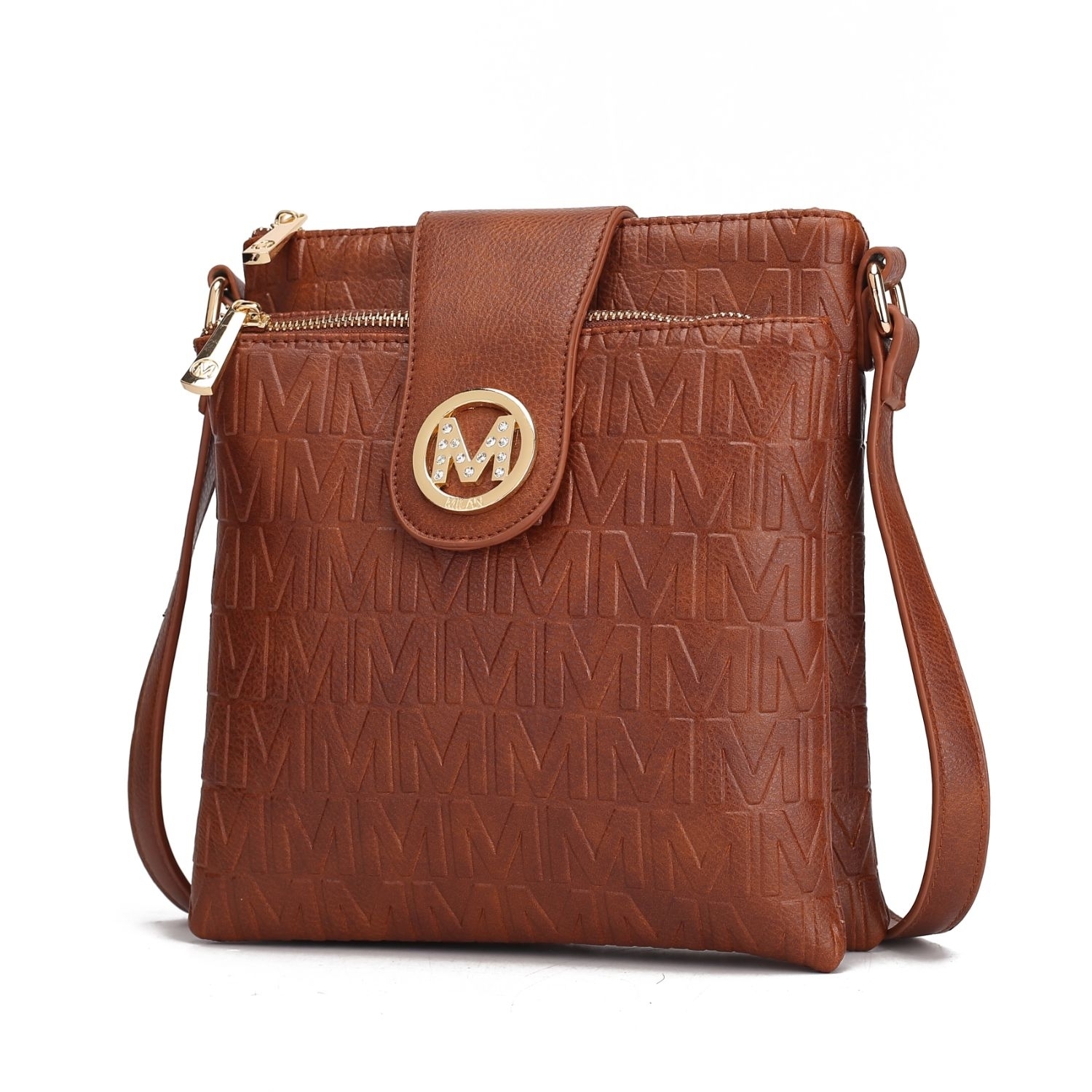 MKF Collection Sarah Crossbody Handbag By Mia K. - Camel