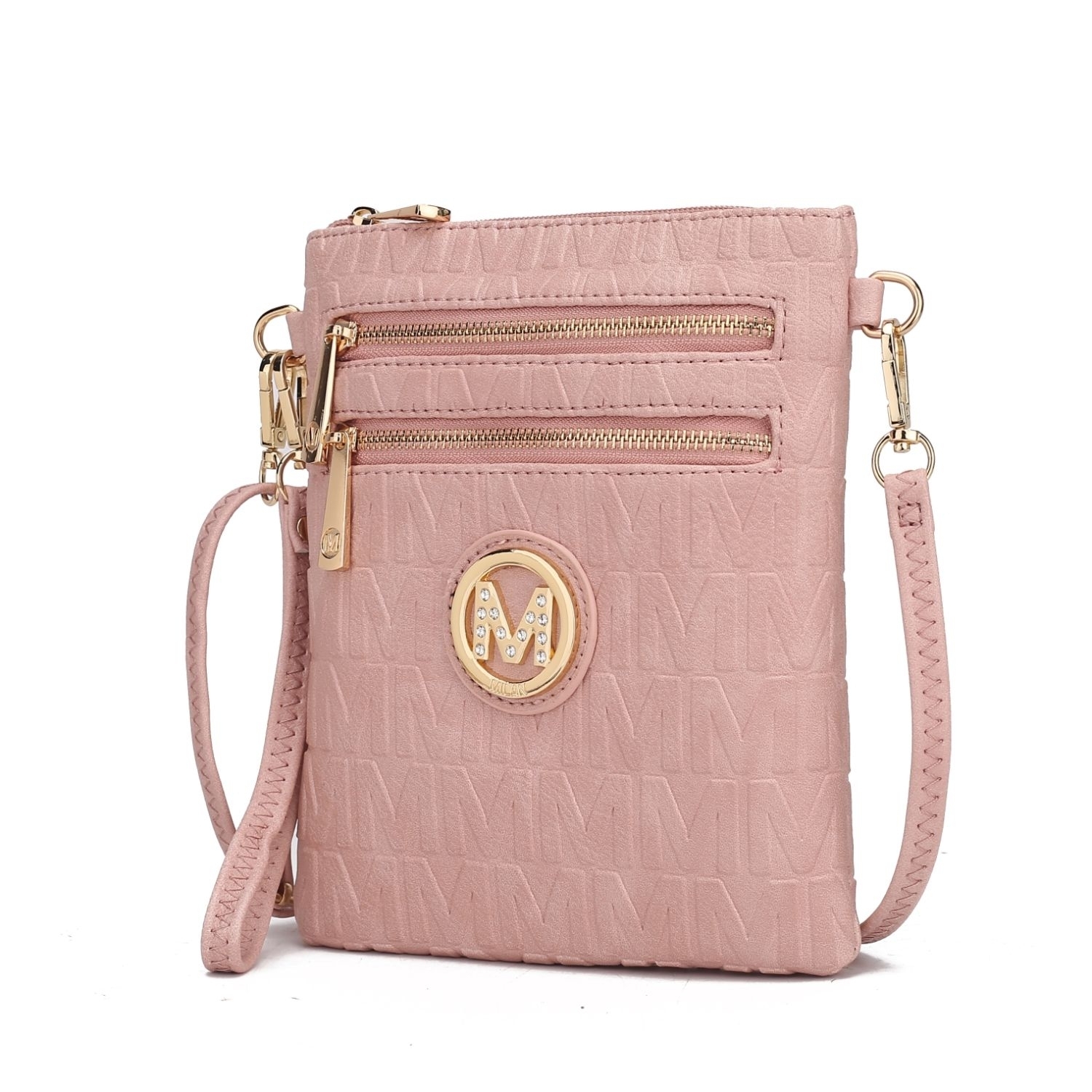 MKF Collection Scarlett Crossbody Handbag By Mia K. - Rose Pink