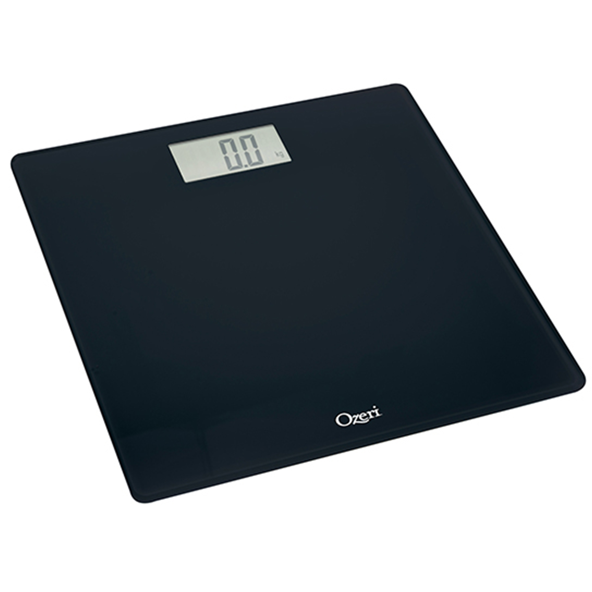 Ozeri Precision Digital Bath Scale in Tempered Glass with Step-On Activation, White