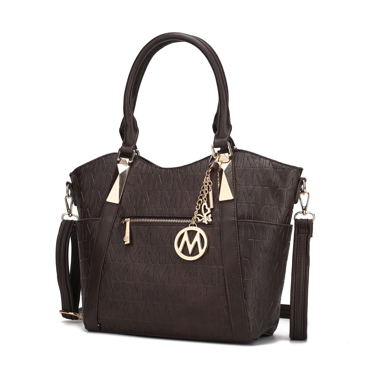 MKF Collection Lucy Tote Handbag By Mia K. - Chocolate