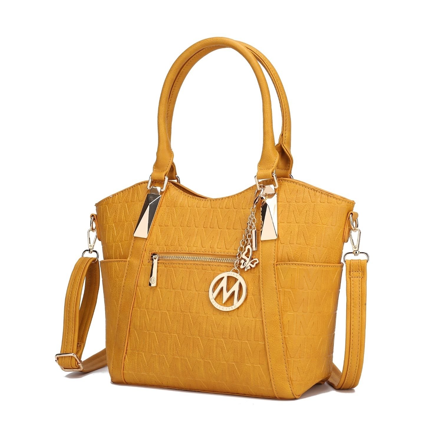 MKF Collection Lucy Tote Handbag By Mia K. - Mustard
