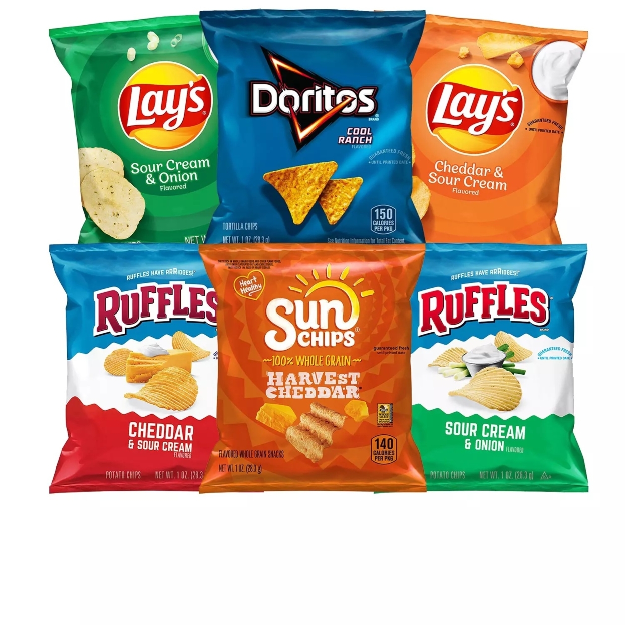 Frito-Lay Cool And Tangy Mix Variety Pack (50 Count)