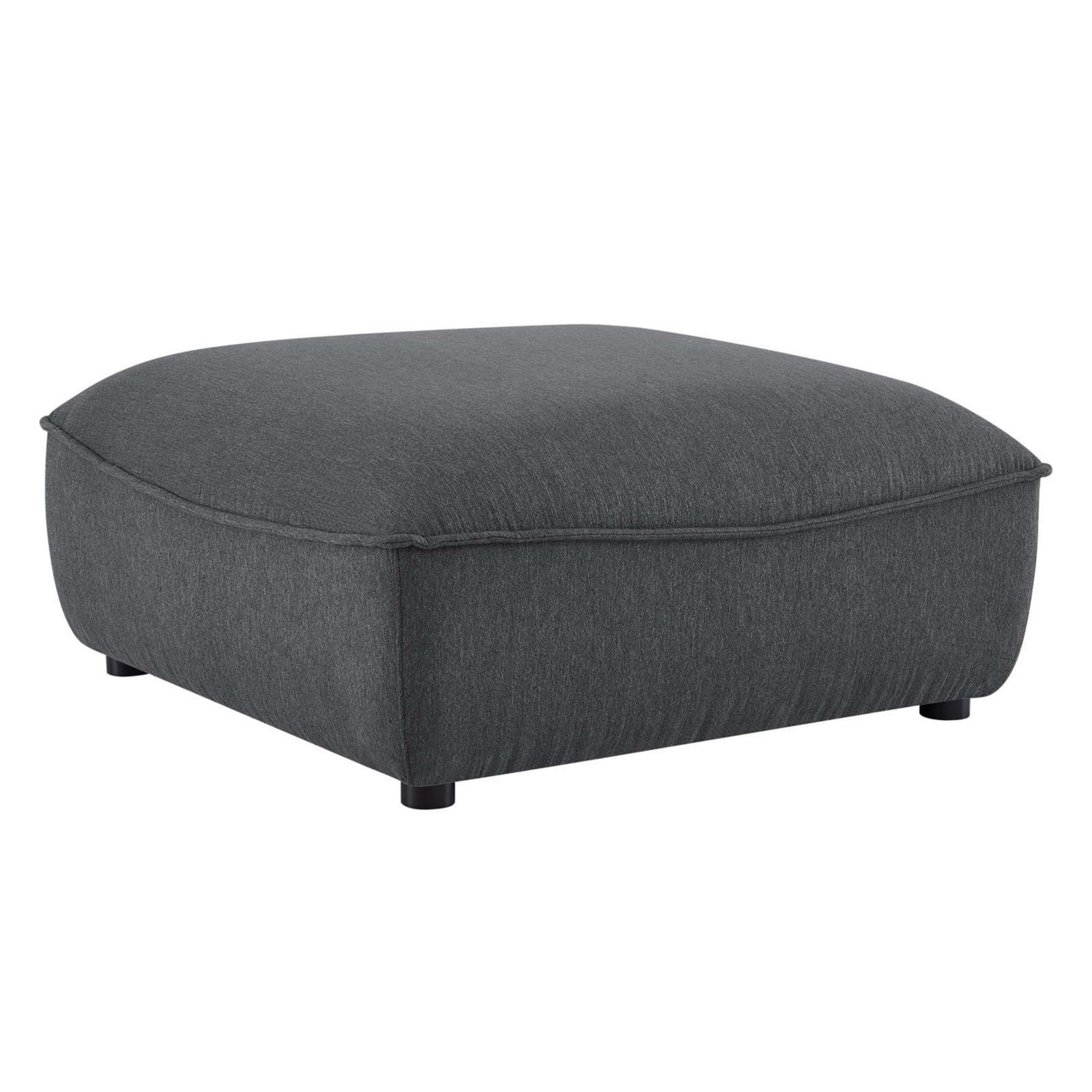 Comprise Sectional Sofa Ottoman, Charcoal