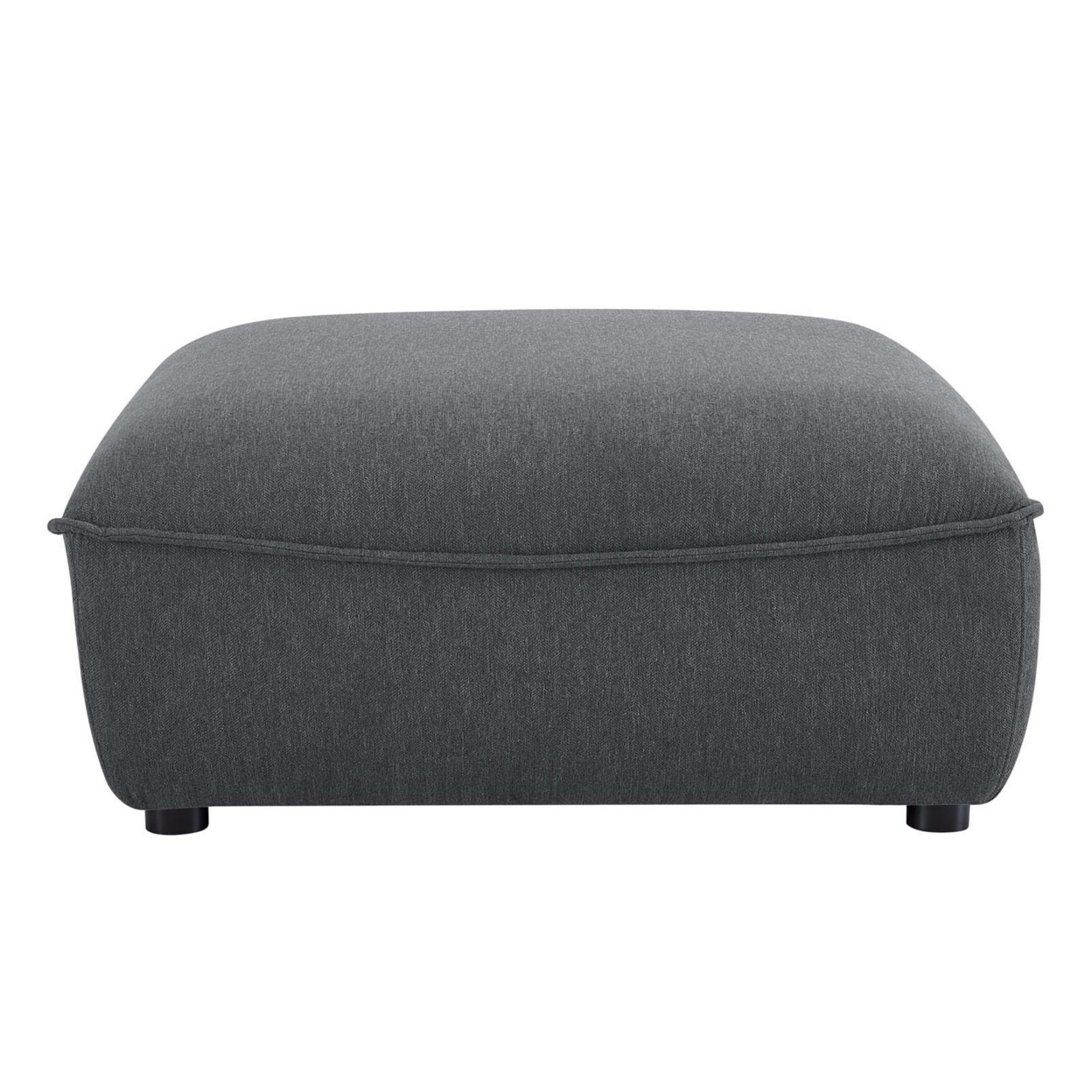 Comprise Sectional Sofa Ottoman, Charcoal
