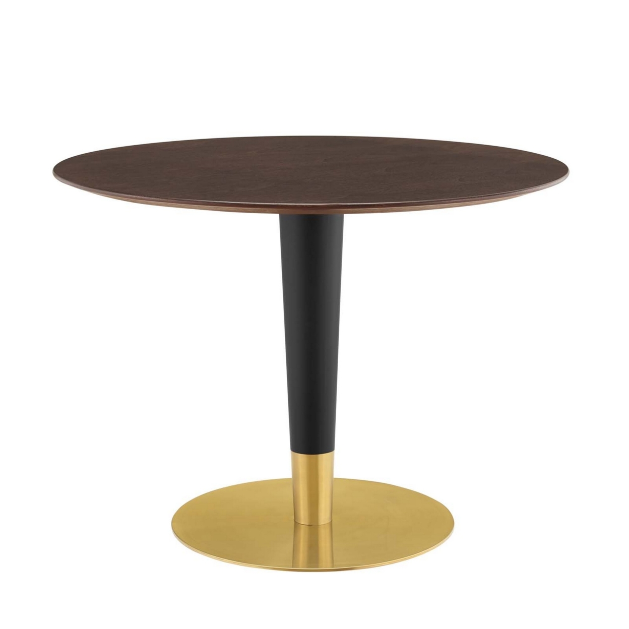 Zinque 40 Dining Table, Gold Cherry Walnut