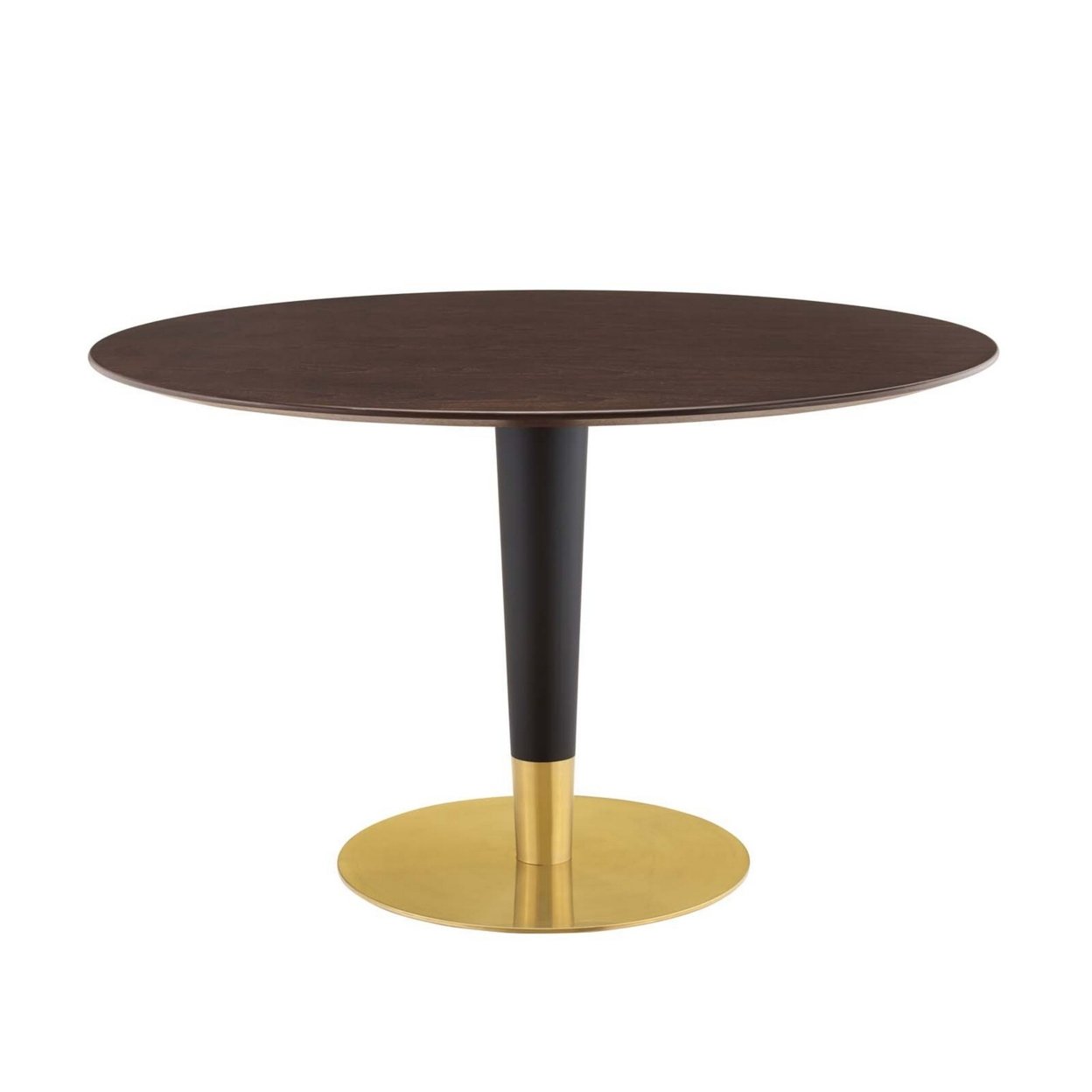Zinque 47 Dining Table, Gold Cherry Walnut