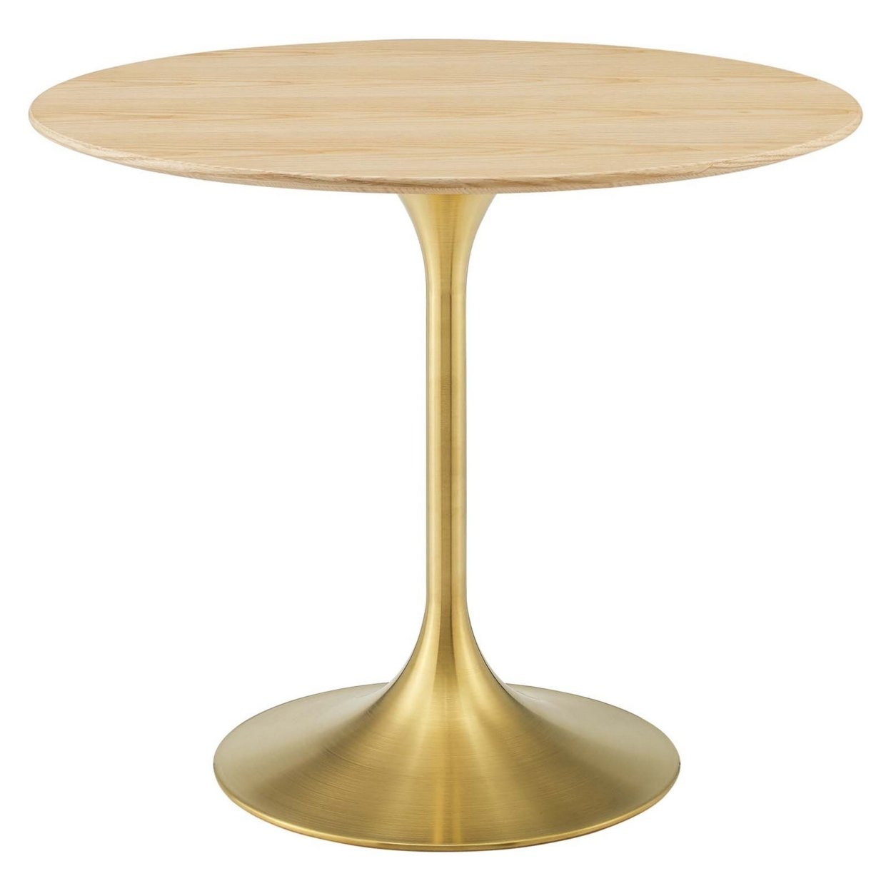 Lippa 36 Wood Dining Table, Gold Natural