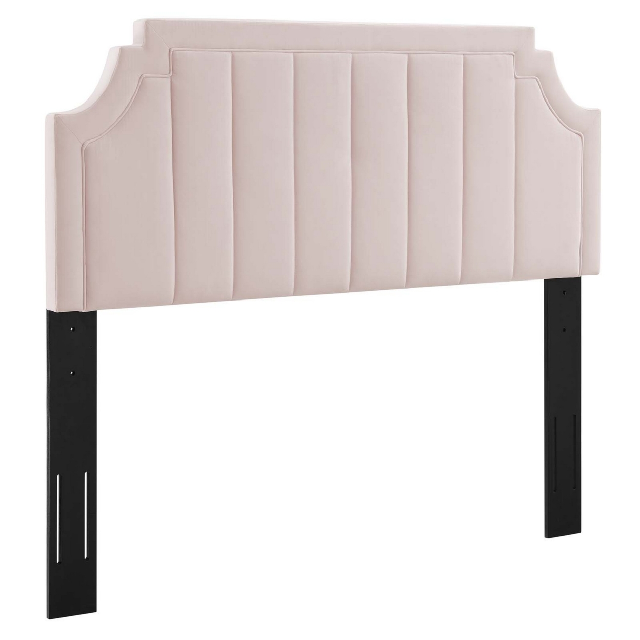 Alyona Channel Tufted Performance Velvet King Or California, Pink