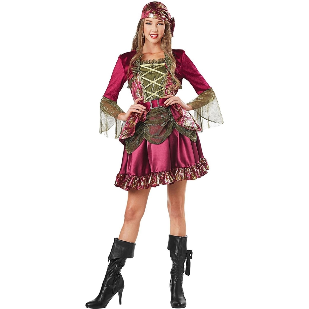 Lady Pirate She-Pirate Captain Size S 4/6 Womens Costume Dress Seasons