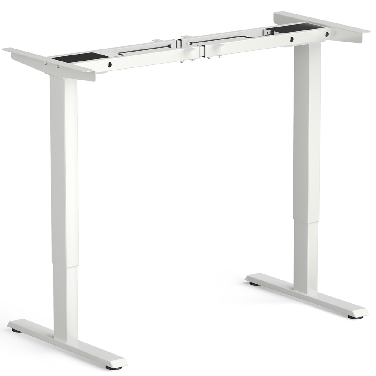 Dual-Motor Stand Up Desk Frame Workstation Base W/ Adjustable Width & Height - Grey