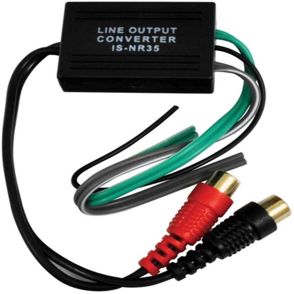 New RCA Hi/Low 2 Channel To Speaker Wire Line Out Adapter Converter AV Installation