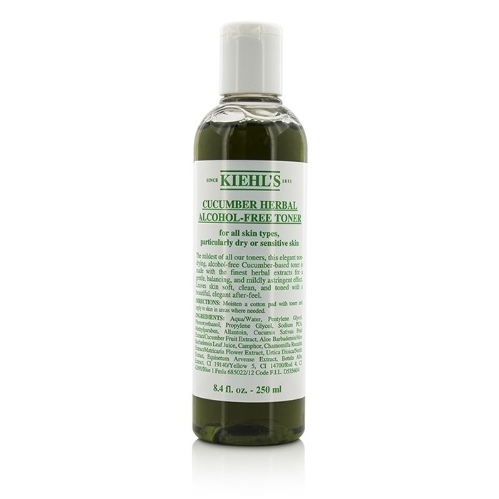 Kiehl's - Cucumber Herbal Alcohol-Free Toner - For Dry Or Sensitive Skin Types(250ml/8.4oz)