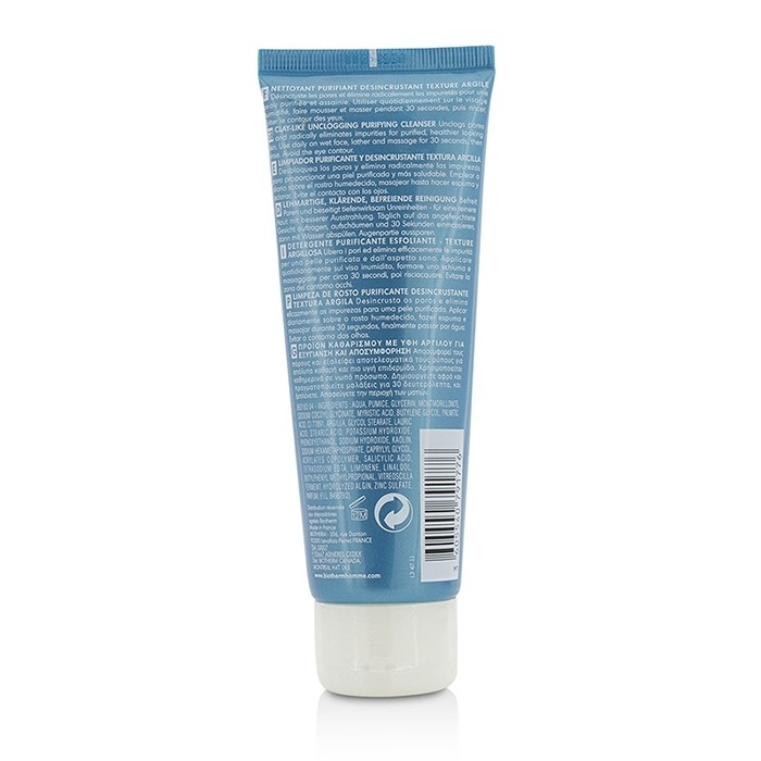 Biotherm - Homme T-Pur Clay-Like Unclogging Purifying Cleanser(125ml/4.22oz)