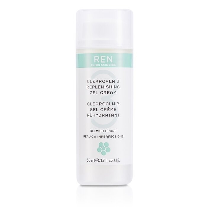 Ren - Clearcalm 3 Replenishing Gel Cream (For Blemish Prone Skin)(50ml/1.7oz)