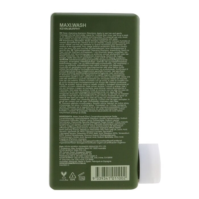 Kevin.Murphy - Maxi.Wash (Detox Shampoo - For Coloured Hair)(250ml/8.4oz)