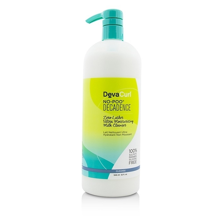 DevaCurl - No-Poo Decadence (Zero Lather Ultra Moisturizing Milk Cleanser - For Super Curly Hair)(946ml/32oz)