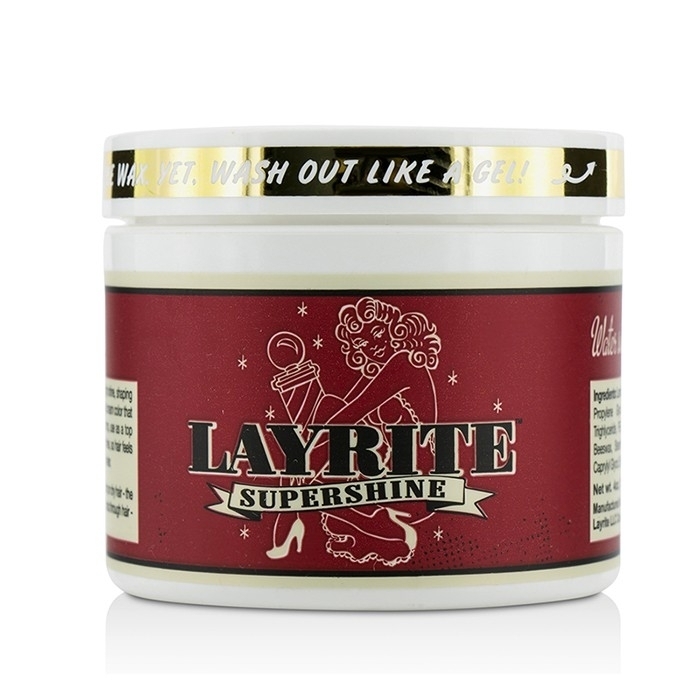Layrite - Supershine Cream (Medium Hold, High Shine, Water Soluble)(120g/4.25oz)