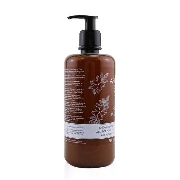 Pure Jasmine Shower Gel With Essential Oils - Ecopack - 500ml/16.9oz