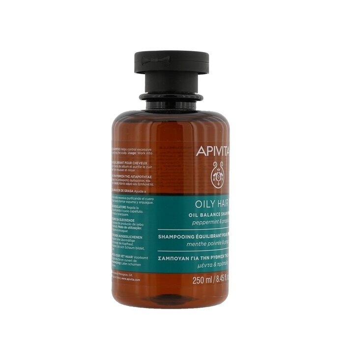 Apivita - Oil Balance Shampoo With Peppermint & Propolis (For Oily Hair)(250ml/8.45oz)