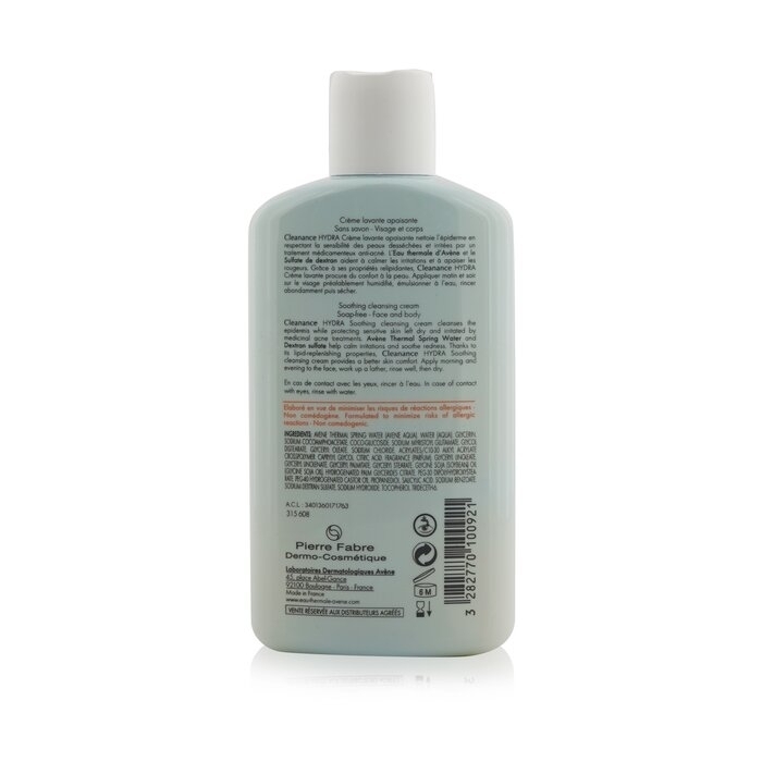 Avene - Cleanance HYDRA Soothing Cleansing Cream - For Blemish-Prone Skin Left Dry & Irritated By Treatments(200ml/6.7oz)