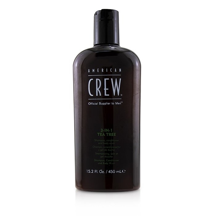 American Crew - Men 3-IN-1 Tea Tree Shampoo, Conditioner And Body Wash(450ml/15.2oz)