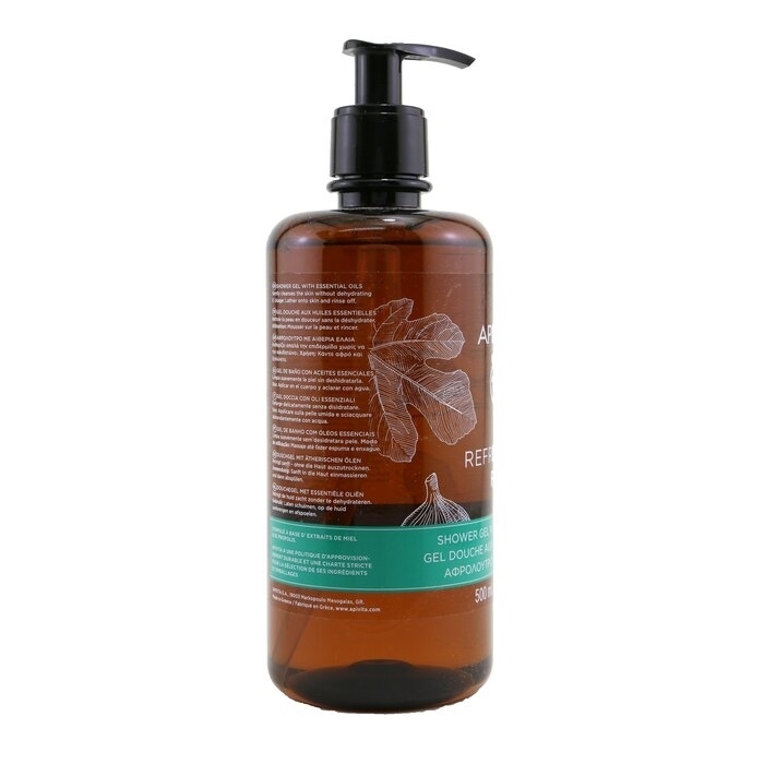 Refreshing Fig Shower Gel With Essential Oils - Ecopack - 500ml/16.9oz