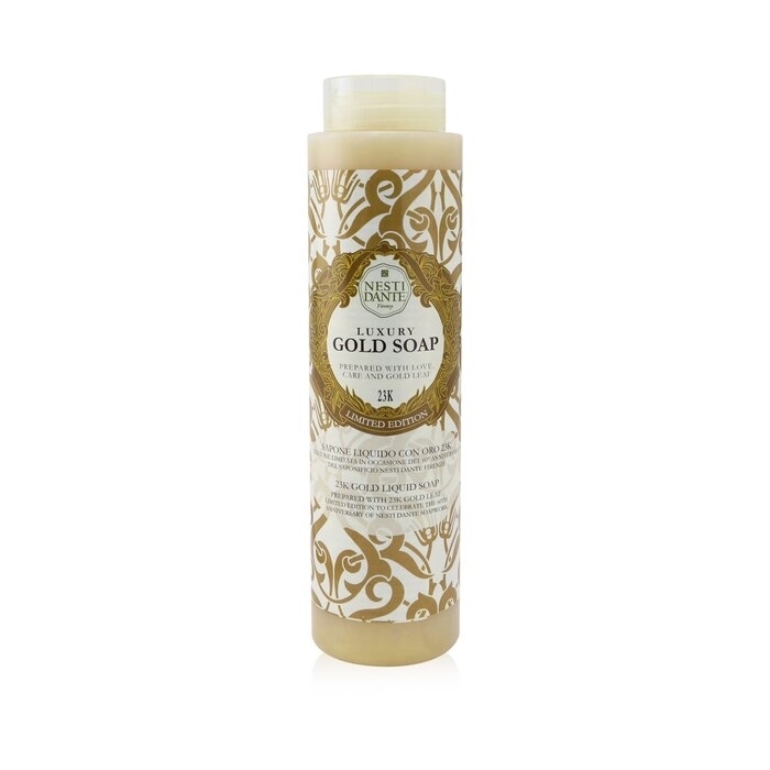 60 Anniversary Luxury Gold Soap With Gold Leaf - 23K Gold Liquid Soap (Limited Edition) - 300ml/10.2oz