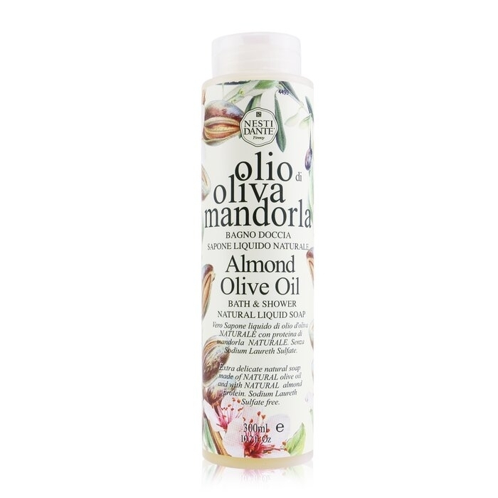 Bath & Shower Natural Liquid Soap - Almond Olive Oil - 300ml/ 10.2oz