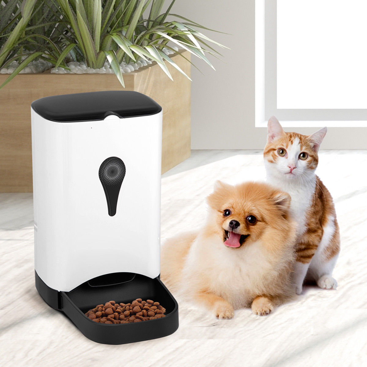 Automatic Pet Feeder For Dog Cat Food Dispenser Voice Recorder Timer Programable