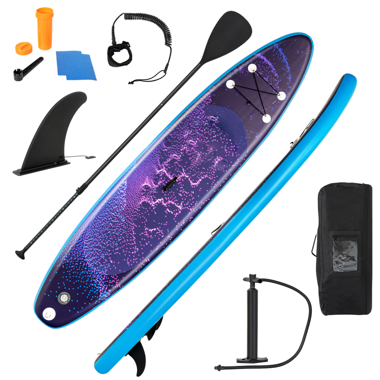 11 Ft Inflatable Stand-Up Paddle Board Non-Slip Deck Surfboard W/ Hand Pump