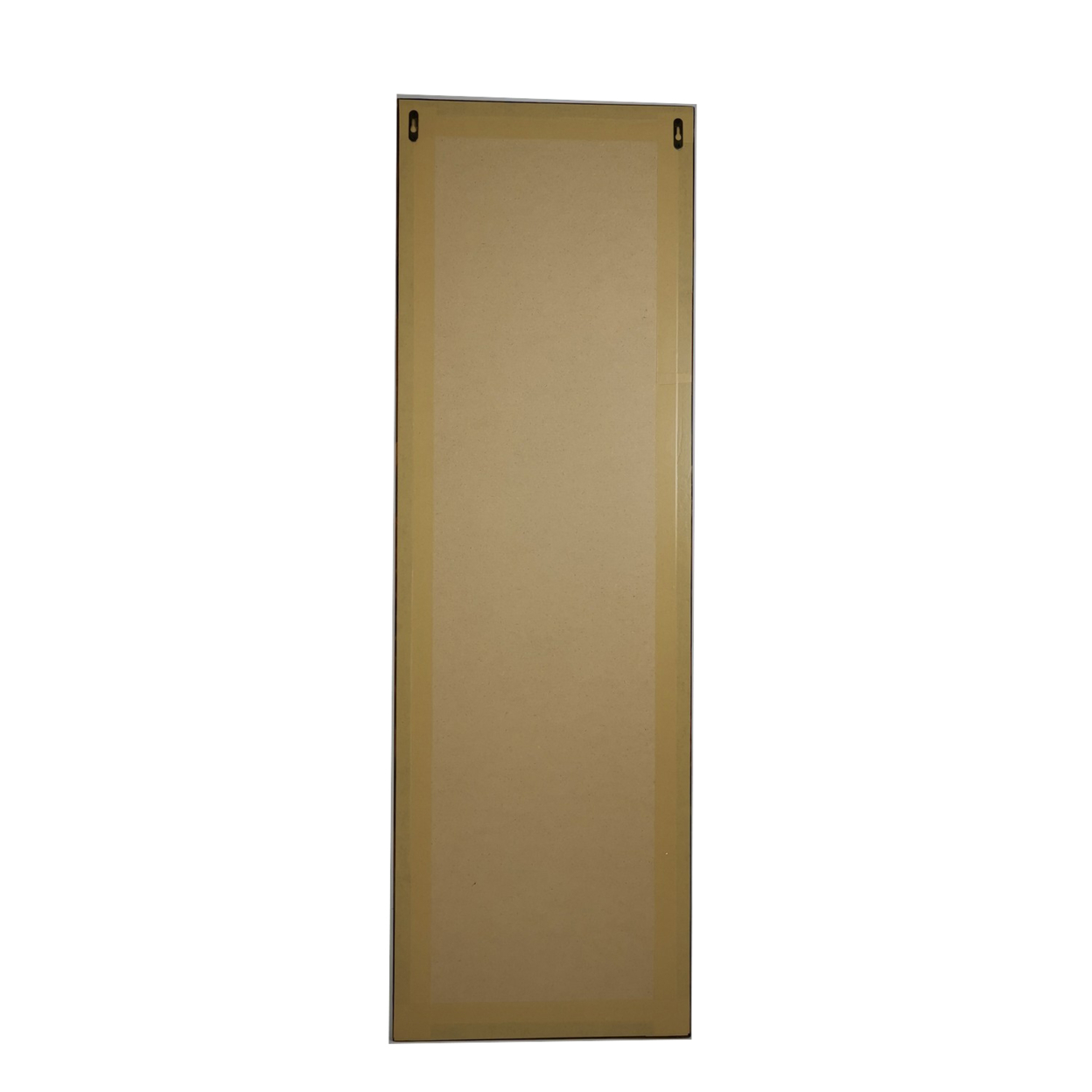 Wooden Frame Mirror With Open Lattice Pattern Front, Brown- Saltoro Sherpi